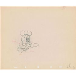 Mickey Mouse production drawing from Brave Little Tailor