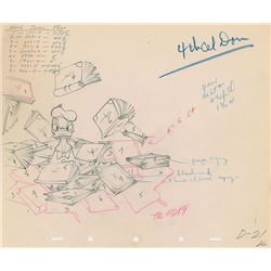 Donald Duck and Studio Cop production drawings from The Autograph Hound