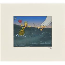 Jiminy Cricket and Seagulls production cels from Pinocchio