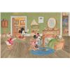 Image 1 : Mickey and Minnie Mouse and Donald and Daisy Duck watercolor concept painting by Frank Follmer from 