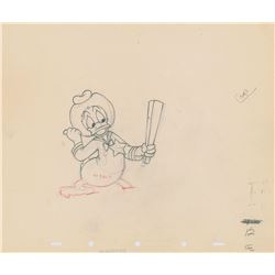 Donald Duck production drawing from Truant Officer Donald