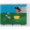 Image 1 : Mickey Mouse and Donald Duck production cels from a Disney Channel intro