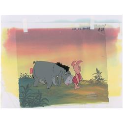 Eeyore and Piglet production cel from The New Adventures of Winnie the Pooh