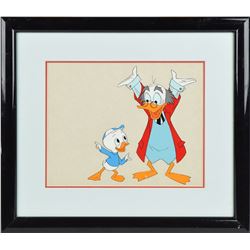 Ludwig Von Drake and Dewey Duck production cel