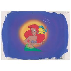 Ariel and Flounder production cels from The Little Mermaid television show