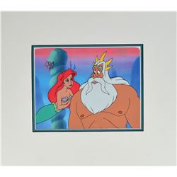 Ariel and King Triton production cel from The Little Mermaid television show