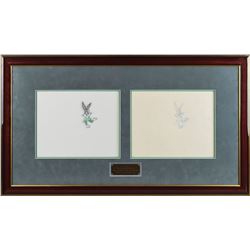 Bugs Bunny production cel and drawing from Bugs Bunny's Thanksgiving Diet