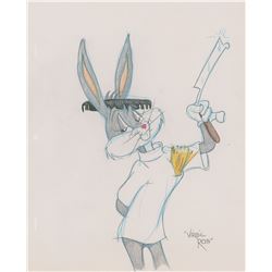 Bugs Bunny original publicity drawing by Virgil Ross