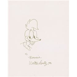 Walter Lantz sketch of Woody Woodpecker