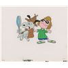 Image 1 : Snoopy and Peppermint Patty production cel from It's a Mystery, Charlie Brown