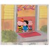Image 1 : Charlie Brown, Lucy, and Linus production cels from a Peanuts cartoon