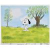 Image 1 : Snoopy production cel from a Peanuts cartoon