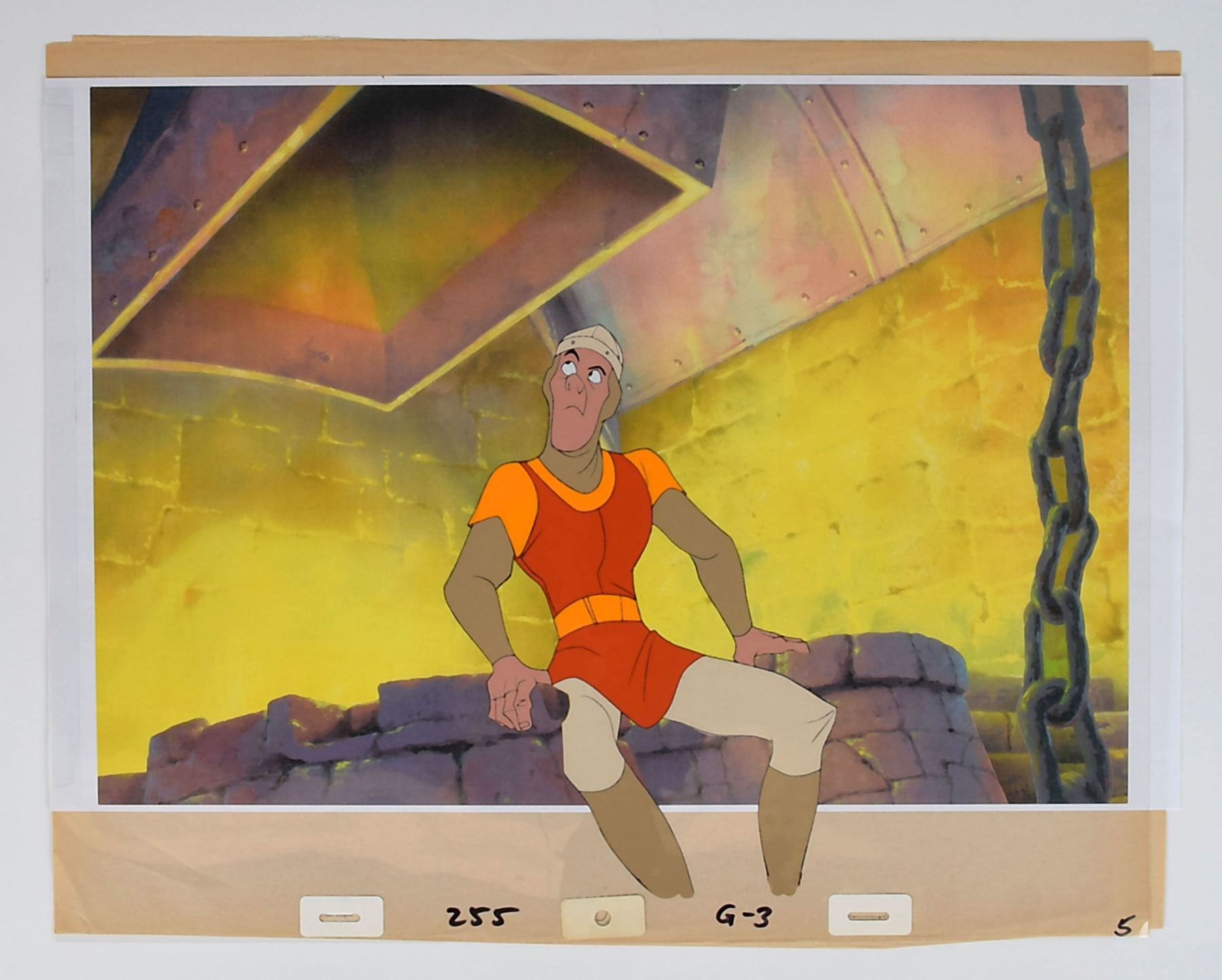 Dirk The Daring Production Cel From Dragon S Lair Video Game