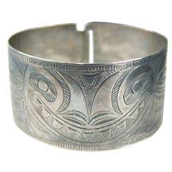 Haida Silver Bracelet - " +W+"