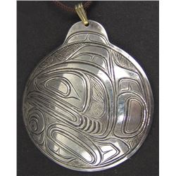 Haida Silver Pendant - Lloyd Wadhams