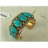 Image 3 : Zuni Gold Bracelet - Robert/Bernice Leekya