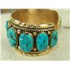 Image 4 : Zuni Gold Bracelet - Robert/Bernice Leekya
