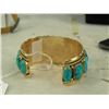 Image 7 : Zuni Gold Bracelet - Robert/Bernice Leekya