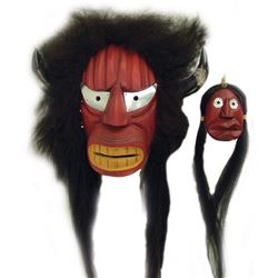 2 Iroquois False Face Masks