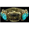Image 1 : Zuni Gold Watch Band - Robert / Bernice Leekya