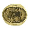 Image 1 : Solid Gold Buffalo Ring