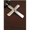 Image 6 : Antique Trade Bead Necklace with Silver Cross