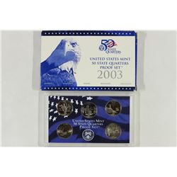 2003 50 STATE QUARTERS PROOF SET WITH BOX