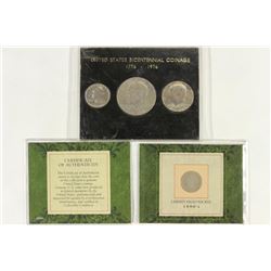1976 US BICENTENNIAL COINAGE SET & 1898 LIBERTY