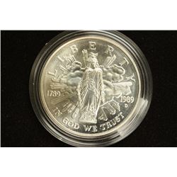 1989-D US CONGRESS UNC SILVER DOLLAR