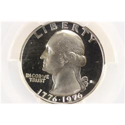 1976-S WASHINGTON SILVER QUARTER PCGS PR69 DCAM