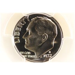 1972-S ROOSEVELT DIME PCGS PR69