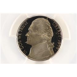 1999-S JEFFERSON NICKEL PCGS PR69 DCAM