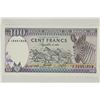 Image 1 : 1989 RWANDA 100 FRANCS CRISP UNC