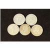 Image 2 : 5 ASSORTED CANADA SILVER 10 CENTS