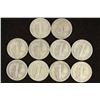 Image 2 : 10 ASSORTED 1940'S MERCURY DIMES