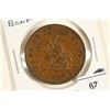 Image 1 : 1857 BANK OF UPPER CANADA 1 PENNY BANK TOKEN