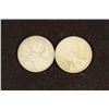 Image 1 : 1956 & 1964 CANADA SILVER 25 CENTS