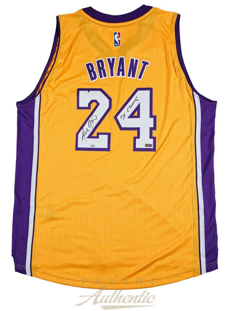 Kobe Bryant Signed Adidas Lakers Jersey Inscribed Kobe Bryant Signed Adidas Lakers Jersey Inscribed