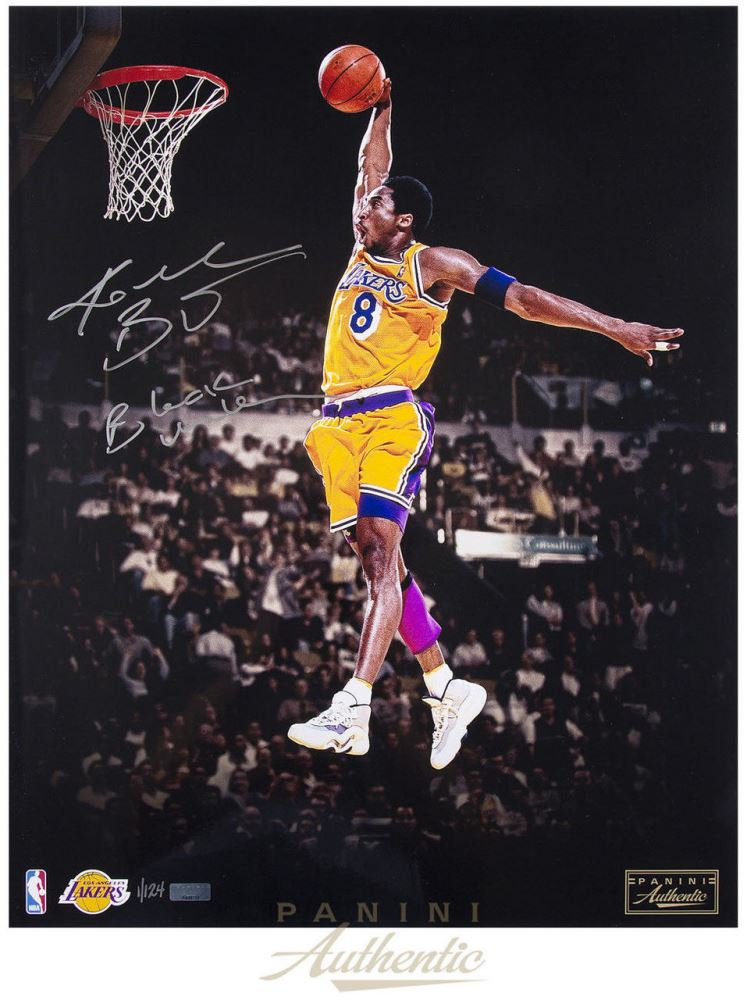 Kobe Bryant Signed Lakers 16x20 Le Photo Inscribed Black Mamba Panini Coa