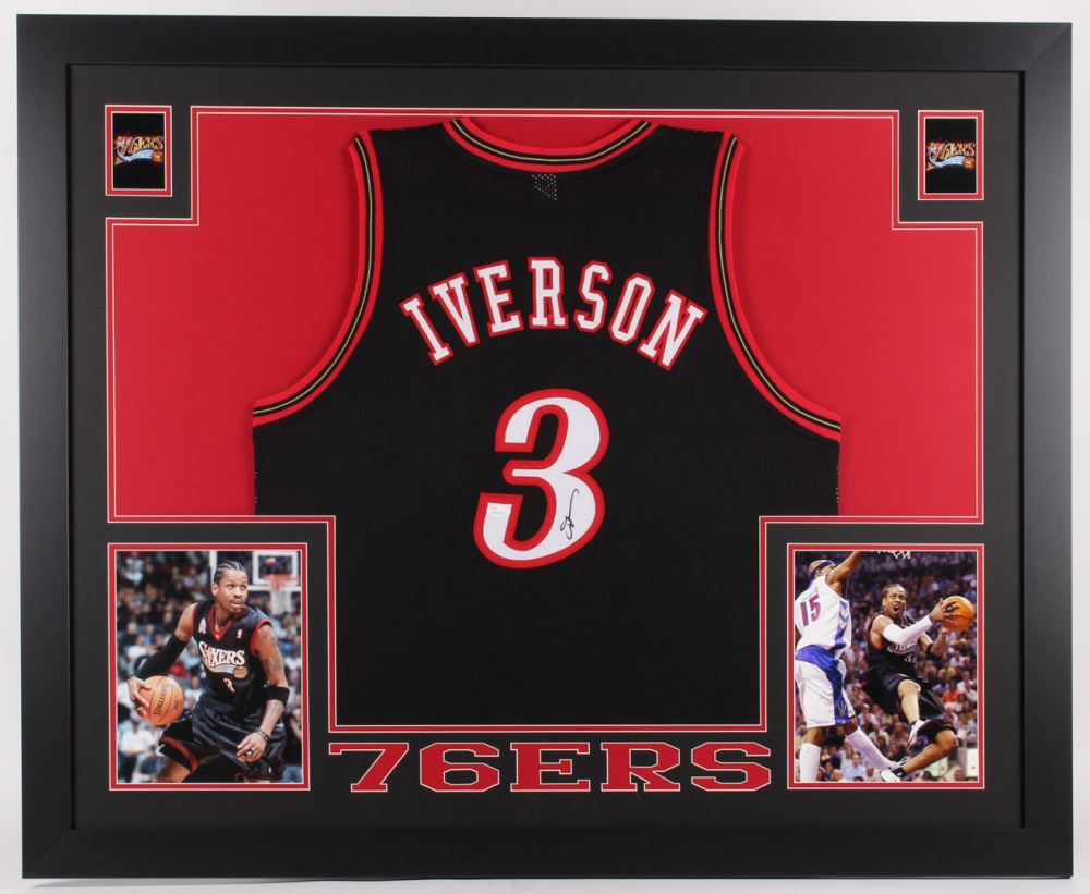 allen iverson framed jersey