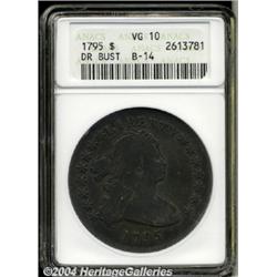 1795[S$1] Draped Bust, Off-Center VG10 ANACS.