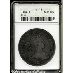 1797[S$1] 10x6 Stars, Large Letters Fine 12 ANACS.