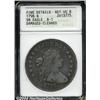 Image 1 : 1798[S$1] Small Eagle, 13 Stars--Damaged, Cleaned--ANACS. Fine Details, Net VG8.