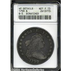 1799[S$1]--Scratched--ANACS. VF Details, Net Fine 15.