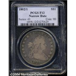 1802/1[S$1] Narrow Date Fine 12 PCGS.
