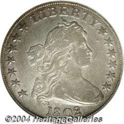1802/1[S$1] Wide Date--Reverse Planchet Defect--XF40 ANACS.