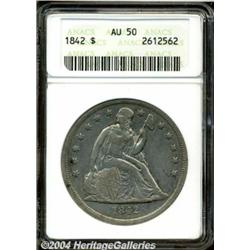 1842[S$1] AU50 ANACS.