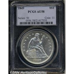 1849[S$1] AU58 PCGS.