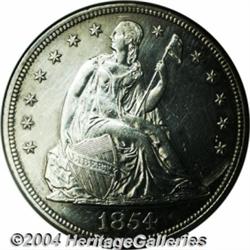 1854[S$1]--Cleaned--ANACS. AU Details, Net XF40.