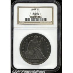 1869[S$1] MS60 ANACS.